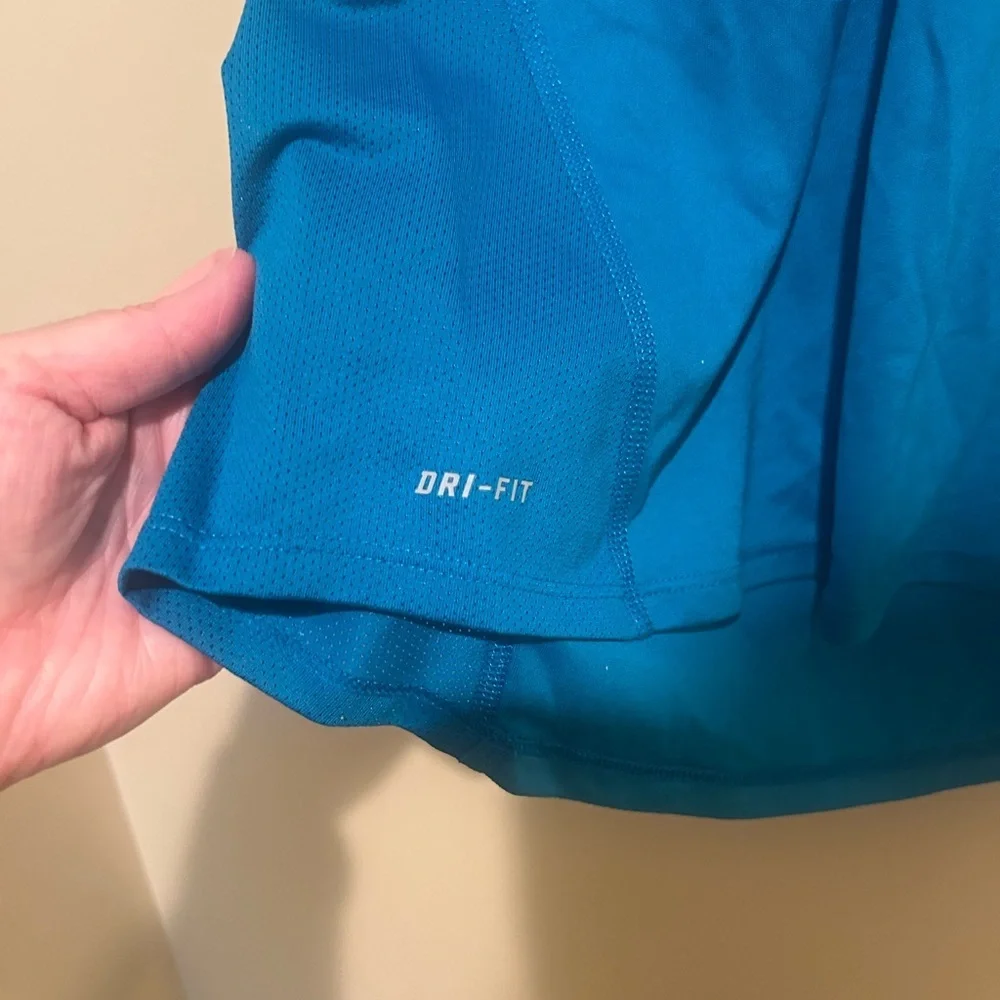 Nike Bright Blue Dri-Fit Athletic Tee Size Large